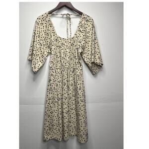 Pact Luxe Jersey Flutter Sleeve Dress / Size-XS